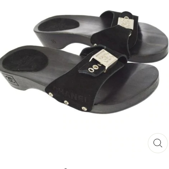 Chanel Black Slides size 37 - Picture 2 of 15